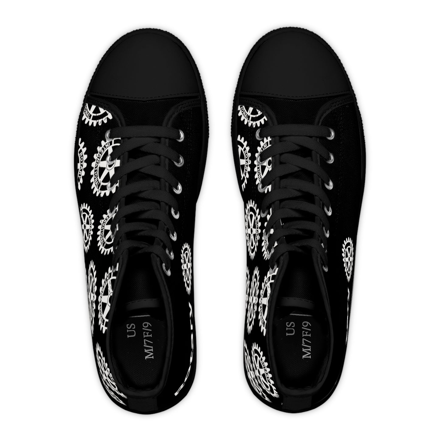 Women's Rotary High Top Sneakers (Black Tie)