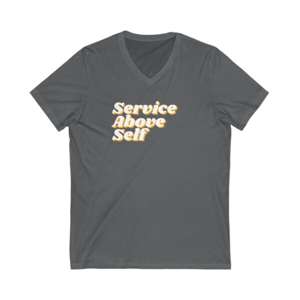 Women's Service Above Self Jersey Short Sleeve V-Neck Tee - Image 9