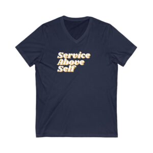 Women's Service Above Self Jersey Short Sleeve V-Neck Tee