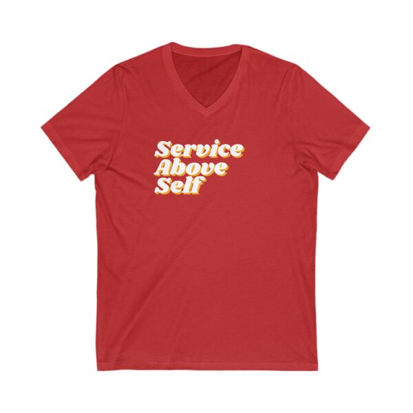 Women's Service Above Self Jersey Short Sleeve V-Neck Tee - Image 13