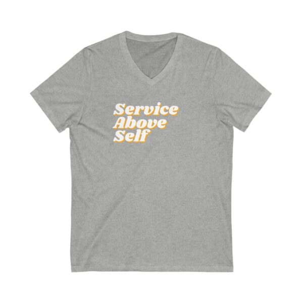 Women's Service Above Self Jersey Short Sleeve V-Neck Tee - Image 5