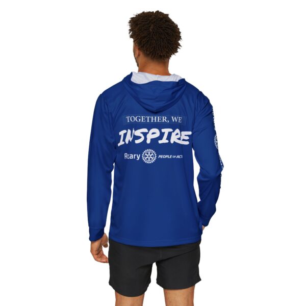 People of Action - Sports Warmup Hoodie Blue - Image 4