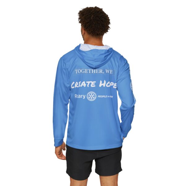 People of Action - Sports Warmup Hoodie Light Blue - Image 4