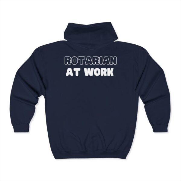 Rotarian at Work Full Zip Hoodie - Image 6