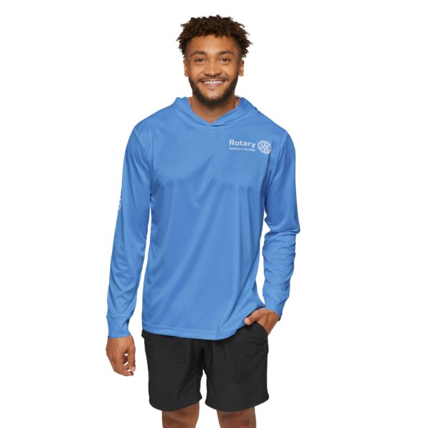 People of Action - Sports Warmup Hoodie Light Blue - Image 3