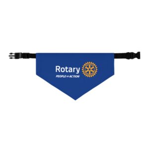 Rotary People of Action Pet Bandana Collar