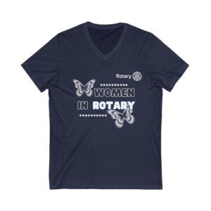 Women in Rotary V-Neck Tee, Butterfly Shirt