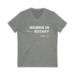 Women In Rotary Casual V-Neck Tee