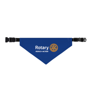 Rotary People of Action Pet Bandana Collar