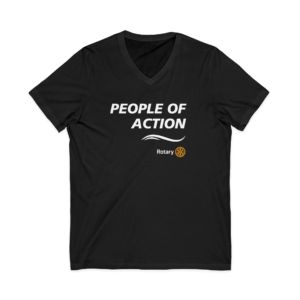 Women's People of Action Jersey Short Sleeve V-Neck Tee