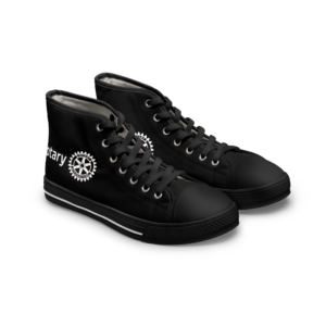 Women's High Top Sneakers (Black Tie)