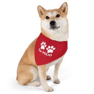 Paws for Polio Pet Bandana Collar